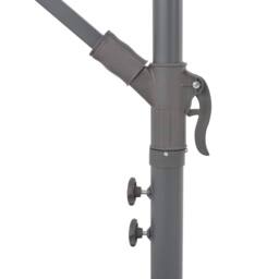 Berkfield Home Cantilever Umbrella with Aluminium Pole 300 cm Taupe in Beige - thumbnail 7