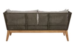 Orsina 3 Seat Grey Sofa, Comfy Fabric Padded Seat, Built to Last Bedroom Sofa, Easy to Clean Three Seat Lounge Sofa - thumbnail 2