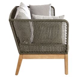 Orsina 3 Seat Grey Sofa, Comfy Fabric Padded Seat, Built to Last Bedroom Sofa, Easy to Clean Three Seat Lounge Sofa - thumbnail 3