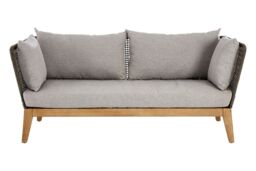 Orsina 3 Seat Grey Sofa, Comfy Fabric Padded Seat, Built to Last Bedroom Sofa, Easy to Clean Three Seat Lounge Sofa - thumbnail 7