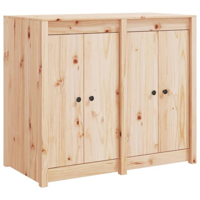 Berkfield Home Outdoor Kitchen Cabinet Solid Wood Pine in Light Tan - image 1