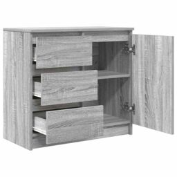 Berkfield Home Sideboard with Drawer Grey Sonoma 71x35x65 cm Engineered Wood - Size: 71 x 35 x 65 cm - thumbnail 5