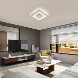 COMELY LED Ceiling Light, 30W Modern Square White Ceiling Lights, Natural Light - thumbnail 2