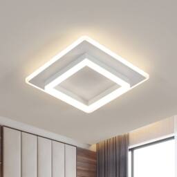 COMELY LED Ceiling Light, 30W Modern Square White Ceiling Lights, Natural Light