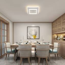 COMELY LED Ceiling Light, 30W Modern Square White Ceiling Lights, Natural Light - thumbnail 4