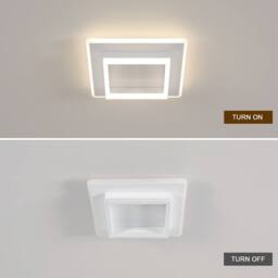 COMELY LED Ceiling Light, 30W Modern Square White Ceiling Lights, Natural Light - thumbnail 7