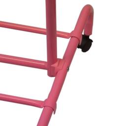 FORGEVIO Single Garment Rack Pink Clothes Portable - Size: 500mm - thumbnail 4