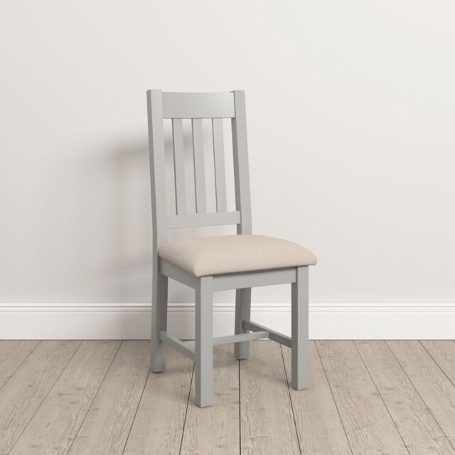 Seconique Windsor Slatted Chair (Box of 2) in Light Grey - image 1