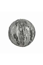 KDMD Pewter Bauble 11cm 2 Pack Grey - thumbnail 2