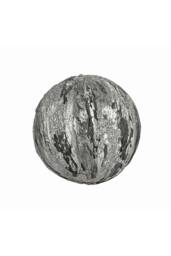 KDMD Pewter Bauble 11cm 2 Pack Grey - thumbnail 1