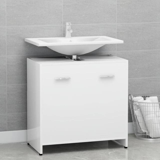 Berkfield Home Bathroom Cabinet White 60x33x61 cm Engineered Wood - Size: 60 x 33 x 61 cm - image 1