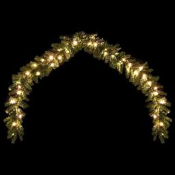 Berkfield Home Christmas Garland with LED Lights 10 m - thumbnail 4