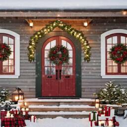 Berkfield Home Christmas Garland with LED Lights 10 m - thumbnail 3