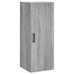 Berkfield Home Highboard Grey Sonoma 34.5x34x180 cm Engineered Wood - thumbnail 7