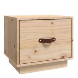 Berkfield Home Bedside Cabinet 40x34x35 cm Solid Wood Pine in Brown - Size: 40 x 34 x 35 cm - thumbnail 2