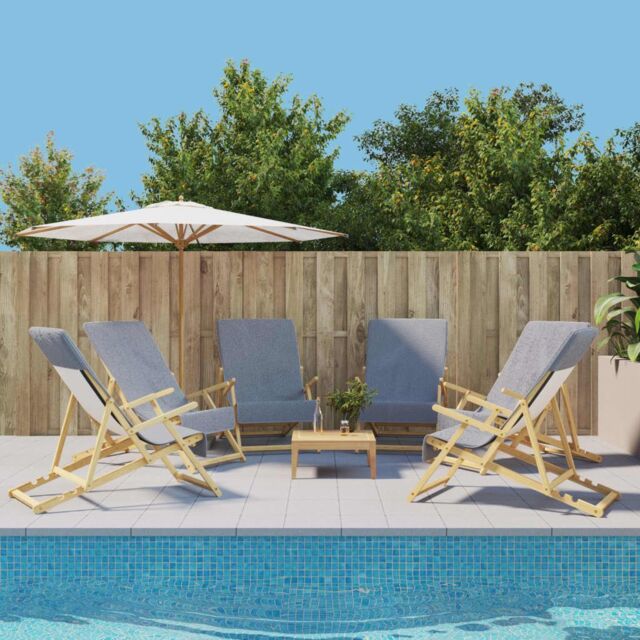 Berkfield Home Beach Towels 6 pcs Grey 60x135 cm Fabric 400 GSM - image 1