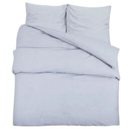 Berkfield Home Duvet Cover Set Grey 200x220 cm Light-weight Microfiber - thumbnail 2