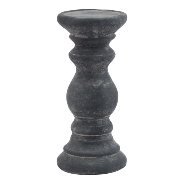 Love Lace Amalfi Small Grey Column Candle Holder - image 1