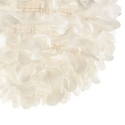 Happy Homewares Chic Designer 30cm Pendant Light Shade with White Fabric Folded Petals - thumbnail 5