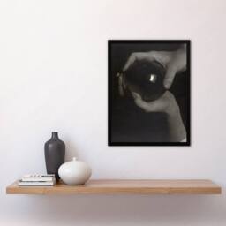 Artery8 Alfred Stieglitz The Crystal Ball Rebecca Strand Framed Wall Art Print in Grey - Size: A4 - thumbnail 2