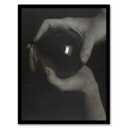 Artery8 Alfred Stieglitz The Crystal Ball Rebecca Strand Framed Wall Art Print in Grey - Size: A4 - thumbnail 1