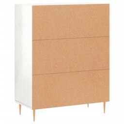 Berkfield Home Sideboard High Gloss White 69.5x34x90 cm Engineered Wood - thumbnail 8
