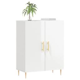 Berkfield Home Sideboard High Gloss White 69.5x34x90 cm Engineered Wood - thumbnail 1
