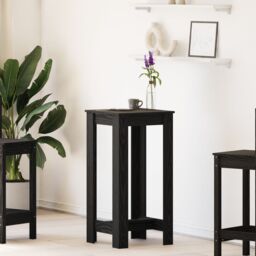 Berkfield Home Bar Table Black oak Engineered Wood 51x50x103, 5 cm - thumbnail 4