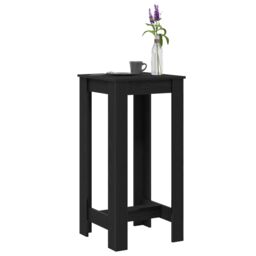Berkfield Home Bar Table Black oak Engineered Wood 51x50x103, 5 cm - thumbnail 3