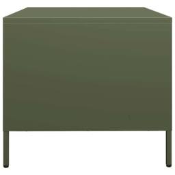 Berkfield Home Coffee Table Olive Green 68.5x50x43.5 cm Cold-rolled Steel - thumbnail 7