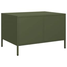 Berkfield Home Coffee Table Olive Green 68.5x50x43.5 cm Cold-rolled Steel - thumbnail 8