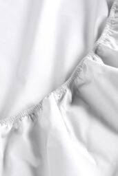 CHRISTY Pure Cotton Percale Fitted Sheets in White - Size: Super King Fitted - thumbnail 3