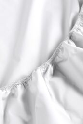 CHRISTY Pure Cotton Percale Fitted Sheets in White - Size: Super King Fitted - thumbnail 5