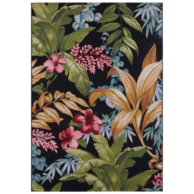 THE RUGS Flair Indoor Outdoor Rug & Runner Tropical Floral Flatweave Rug - Size: 240 cm x 340 cm