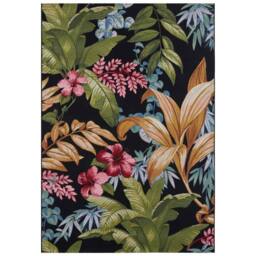 THE RUGS Flair Indoor Outdoor Rug & Runner Tropical Floral Flatweave Rug - Size: 240 cm x 340 cm - thumbnail 1