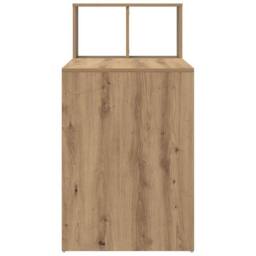 Berkfield Home Modern Writing Desk Artisan Oak Particle board Medium Writing Desk in Brown - thumbnail 6