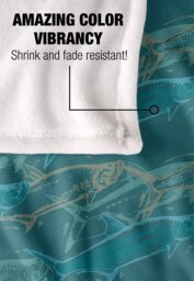 JQ Licensing Jl-Jp Tarpon Mosaic Fishing Pattern Silky Touch Super Soft Throw Blanket 152 X 127 cm in White - thumbnail 4