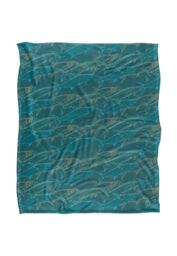 JQ Licensing Jl-Jp Tarpon Mosaic Fishing Pattern Silky Touch Super Soft Throw Blanket 152 X 127 cm in White - thumbnail 1