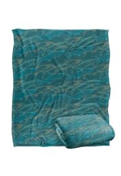 JQ Licensing Jl-Jp Tarpon Mosaic Fishing Pattern Silky Touch Super Soft Throw Blanket 152 X 127 cm in White - thumbnail 2