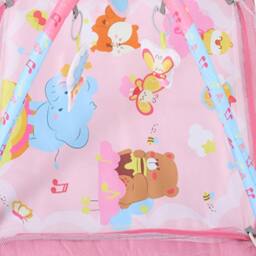 Living and Home Baby Activity Play Mat with Hanging Toys in Pink - thumbnail 5
