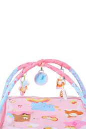 Living and Home Baby Activity Play Mat with Hanging Toys in Pink - thumbnail 6