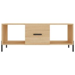 Berkfield Home Coffee Table Sonoma Oak 102x50x40 cm Engineered Wood in Brown - Size: 102 x 50 x 40 cm - thumbnail 5