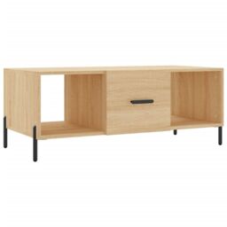 Berkfield Home Coffee Table Sonoma Oak 102x50x40 cm Engineered Wood in Brown - Size: 102 x 50 x 40 cm - thumbnail 2
