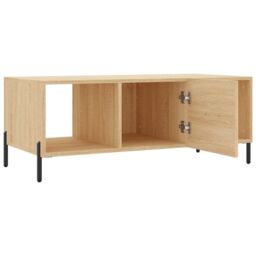 Berkfield Home Coffee Table Sonoma Oak 102x50x40 cm Engineered Wood in Brown - Size: 102 x 50 x 40 cm - thumbnail 6