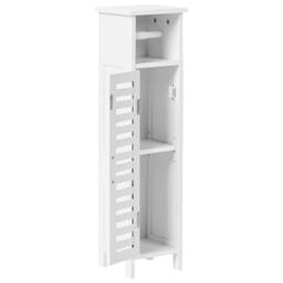Wyld and Coco Toilet Paper Cabinet White Bamboo W18 x D17 x H72cm - thumbnail 4