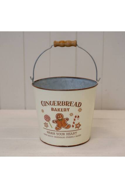 KDMD Small Gingerbread Bakery Bucket in Cream - image 1