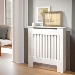 Rafaelo Mobilia Modern Radiator Cover With Shelf Hallway Furniture in White - thumbnail 2