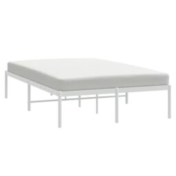 Berkfield Home Metal Bed Frame White 120x190 cm Small Double - thumbnail 3