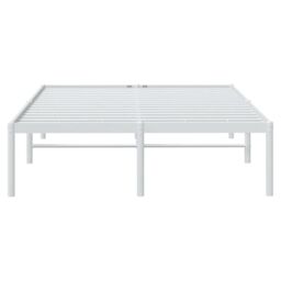 Berkfield Home Metal Bed Frame White 120x190 cm Small Double - thumbnail 5