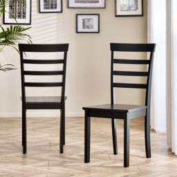 FurnitureboxUK Cotswold Wooden Dining Table & 4 Whitby Black Dining Chairs in Light Oak - Size: Medium - thumbnail 5